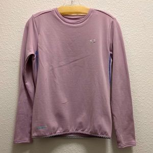 Light Pink Under Armour Fleece-Lined Shirt